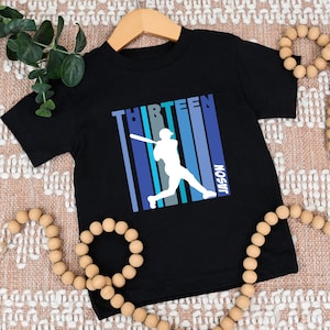 Camiseta de béisbol personalizada para el 13.º cumpleaños, camiseta deportiva con nombre personalizado