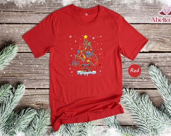 Physical Therapist Christmas Tree Shirt, Christmas PTA Shirt, Physical Therapy Assistant Tee, Christmas Crew Shirt
