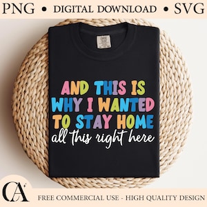 Funny Introvert Quote SVG PNG: Multicolor Typography Shirt Design (Digital Download)