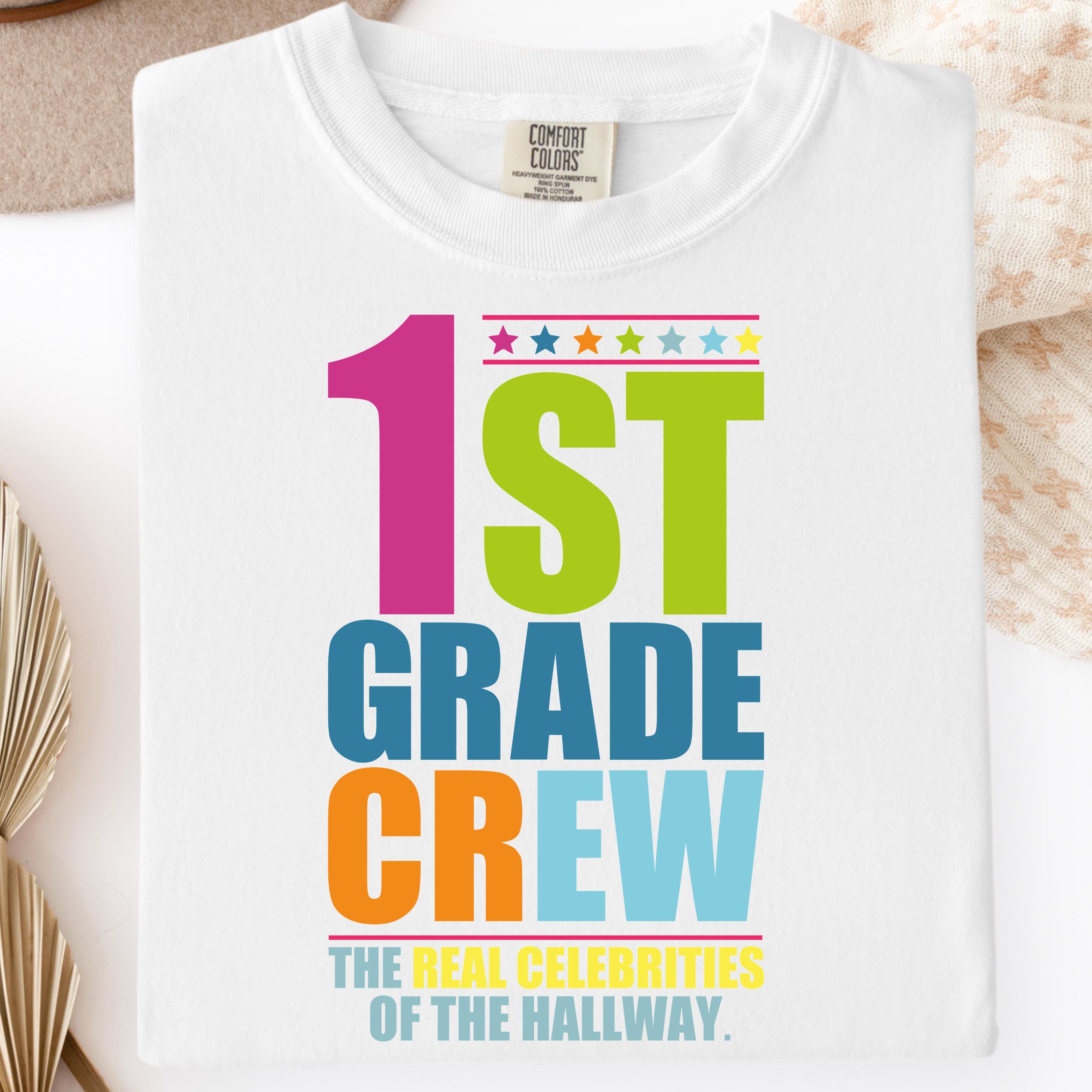 First Grade Crew 1st Grade Crew SVG PNG: Back to School Shirt Design (digital Download ...