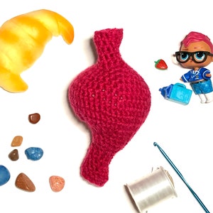 Crochet Pattern, Stomach Plush, Anatomical Amigurumi image 10