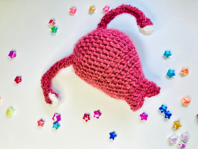 Pattern, Crochet Uterus Plush, with Fallopian Tubes and Ovaries Anatomical Amigurumi image 7