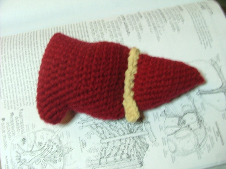 Crochet Pattern, Plush Liver Anatomical Amigurumi image 3