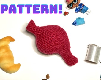 Crochet Pattern, Stomach Plush, Anatomical Amigurumi