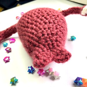 Pattern, Crochet Uterus Plush, with Fallopian Tubes and Ovaries Anatomical Amigurumi image 4