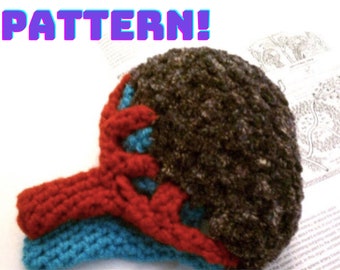 Crochet Pattern,   Plush Spleen Anatomical Amigurumi