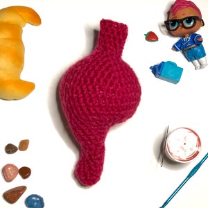 Crochet Pattern, Stomach Plush, Anatomical Amigurumi image 4