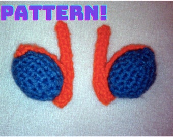 Crochet Pattern,   Testicles Anatomical Amigurumi