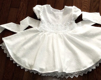 Christening wedding flower girl birthday dress baby girl