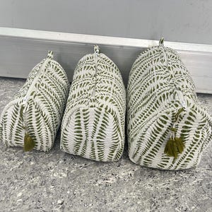 Trousse de toilette de voyage, trousse de toilette, trousse de maquillage matelassée, trousse à fleurs, trousse en coton à cosmétiques, nécessaire de rasage, lot de 3 trousses de maquillage.