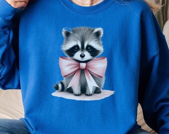 Linda camiseta de mapache, camiseta de mapache, camiseta de coqueta, sudadera de coqueta,