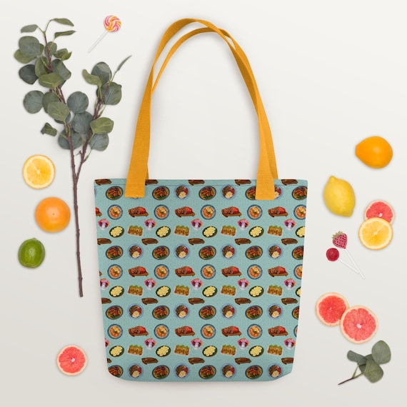 Filipino Foodie Tote Bag: Eco-Friendly Polyester Design