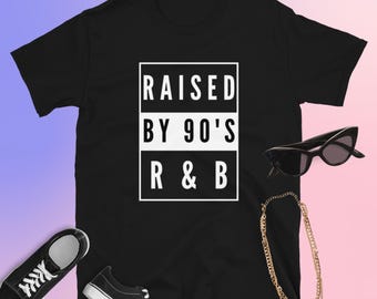 Camiseta "Criado por el R&B de los 90": Camiseta de música retro