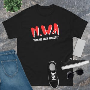 Nanays With Attitude T-Shirt: Filipino N.W.A. Lola Graphic Tee