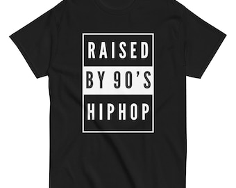 Maglietta grafica hip hop anni '90: maglietta per amanti della musica retrò