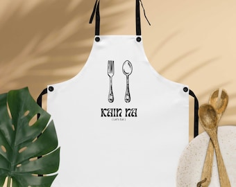 Filippino KAIN NA Let's Eat Apron, regali di cucina filippina, regali di Natale filippini, grembiule tagalog filippino