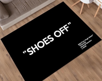 Schuhe aus Teppich, Schwarzer Hypebeast Sneaker Teppich