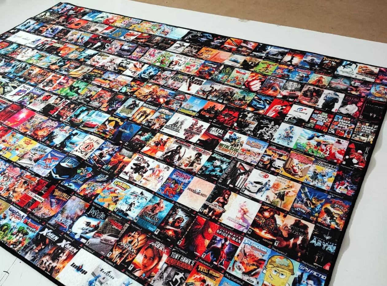 Retro Games Rug,video Game Rug,gaming Rug,gamer Rug,colorful Rug,game ...