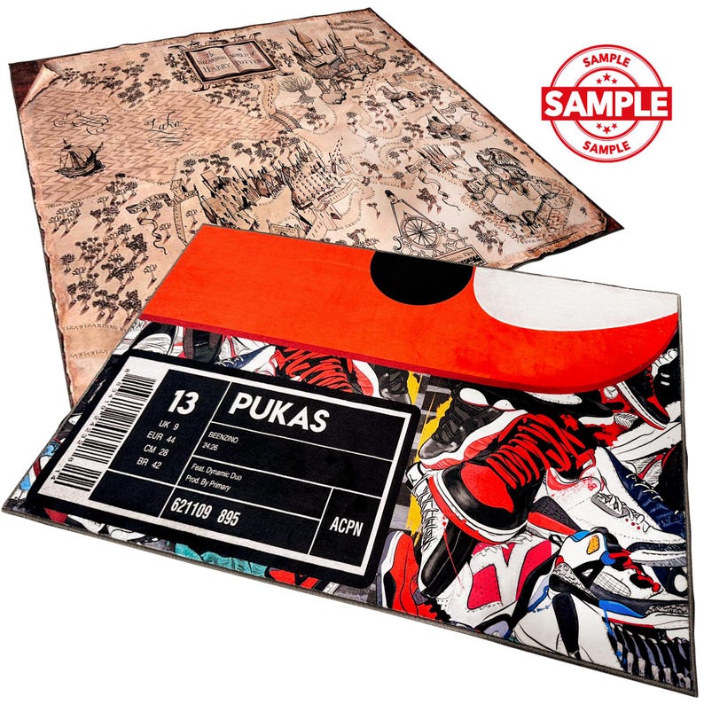 LOTR Middle Earth Carpet - the Shire Map Rug , Fantasy Movie Decor ...