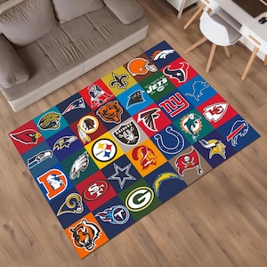 American Football Team Rug,Football Rug,Sport Rug,Boys Room Rug,Custom Rug,Hypebeast Rug,Area Rug,Personalized Rug,Unique Rug,Gift For Him