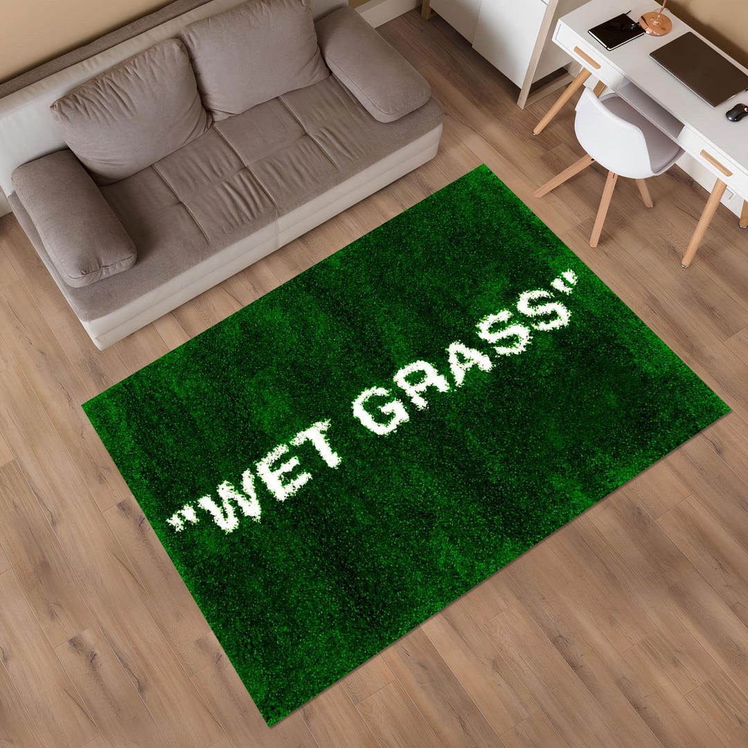 Grass Style Rug Wet Grass Rug, Grass Rug, Green Rug, Custom Rug, Area Rug, Home Decor ...