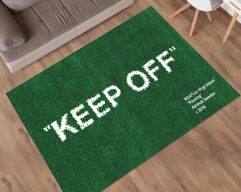 Keep Off Rug, Green Rug, Grass Pattern Rug, Modern Rug, Runner Rug, Home Decor,Area Rug,Aesthetic Rug,Rugs for Living Room,Housewarming Gift