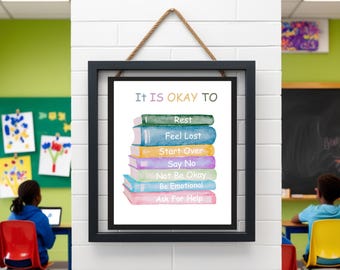 Affirmations for Kids Poster: Motivational Classroom Decor (Digital Download)
