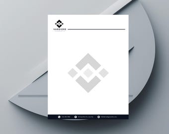 Minimal Business Letterhead Template | Editable Company Letterhead | Professional Modern Design | Printable & Digital File