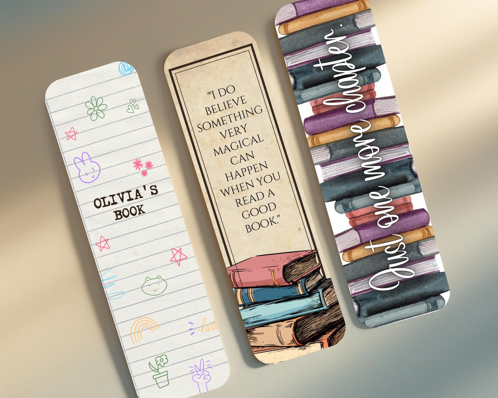 Printable Book Tracker Bookmark Set: Reading Log (digital Download) - Etsy