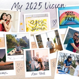 2025 Vision Board Kit | 600+ High-Quality Images | Manifestation, Goal Setting, Law of Attraction, Mood Board, Printable Vision Planner