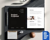 Canva Client Proposal Template: Editable 4-Page Business Design (Digital Download)