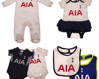 Tottenham Hotspurs FC Baby Football Clothing - Baby Vests, Bibs, Baby Tutu, Sleepsuit