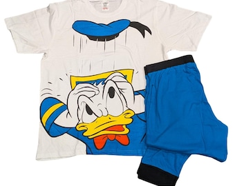 Donald Duck Disney Adult Unisex Loungewear Set - Pyjamas Sleepwear Nightwear Pjs - Men's Pajamas