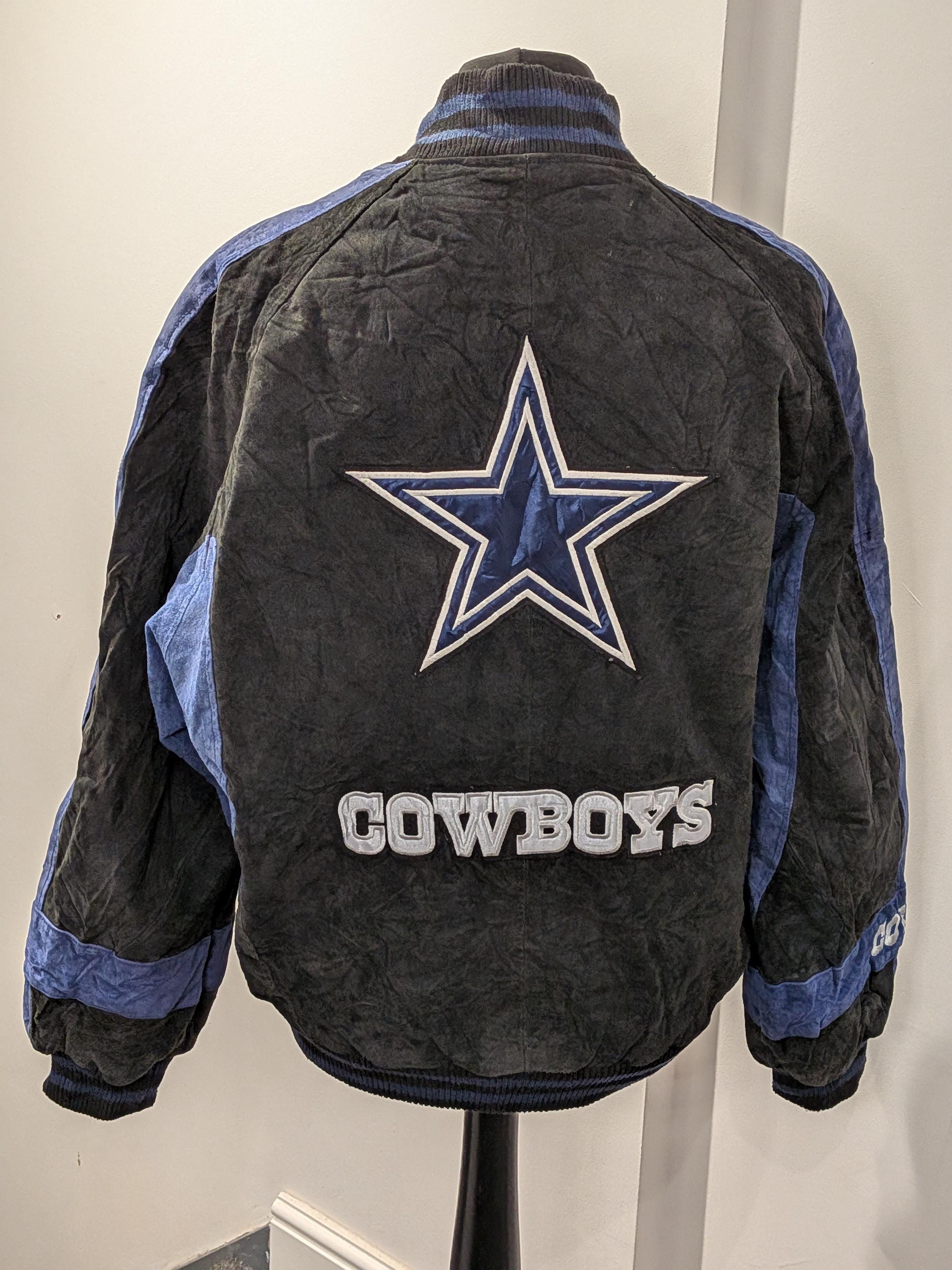 Dallas Cowboys Leather Bomber Jacket - Etsy