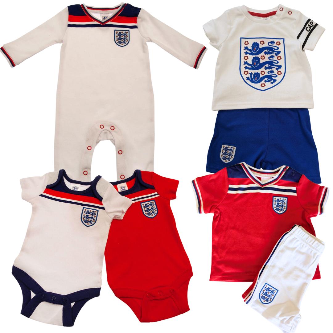 england football baby grow