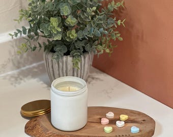 Sweetheart Message Reveal Candle – Melt & Reveal Gift Candle – Handmade Surprise Candle – Decorative Heart Messages – Unique Gift Candle