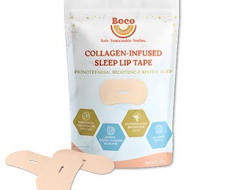 Collagen Lip Tape Patches Overnight Hydrating Lip Mask Strips - 30 Pack Beauty Treatment