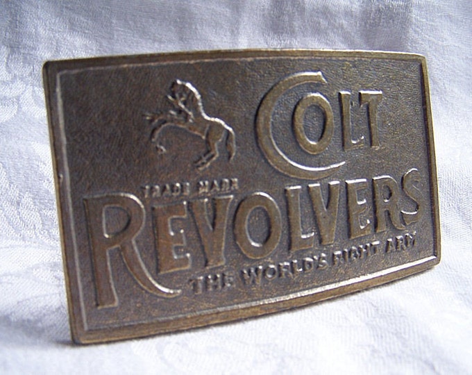 Vintage Colt Revolvers Belt Buckle Etsy