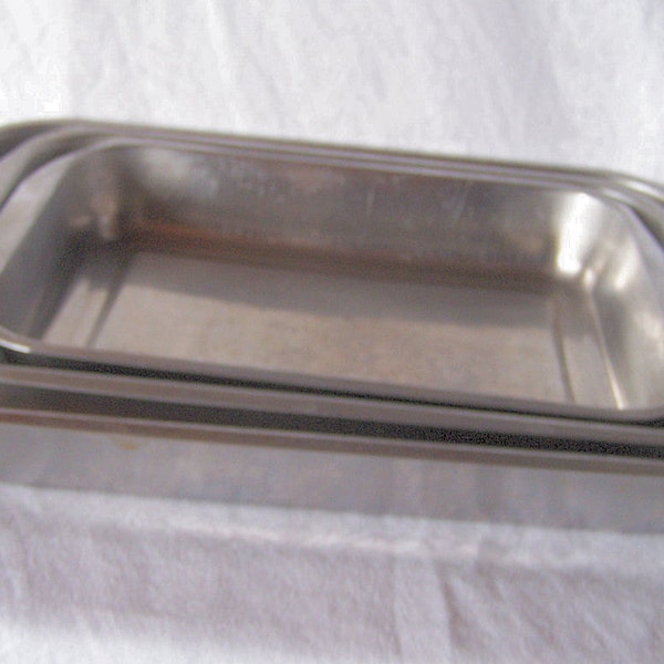 Vintage Aluminum Baking Pan Set - Rectangle