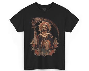 Santa Muerte T-Shirt: Grim Reaper Mexican Folklore Graphic Tee