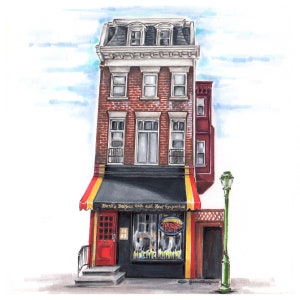 Philly's Monk's bar print
