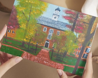 Ohio University Art Print – Acrylic Paint – Wall Art – Room Decor – Multiple Sizes – Original Artwork by CJ's Studio