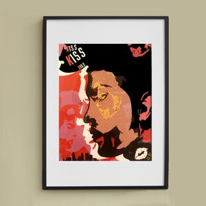 Pop-art Prince-poster – Kleurrijke posterkunst aan de muur met het muziekpictogram