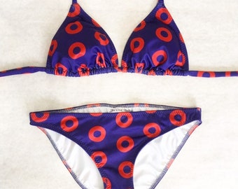 Phish Bikini Fishman Donut Swim Suit // Bathing Suit Swimwear Festival Fishman Donut Dress