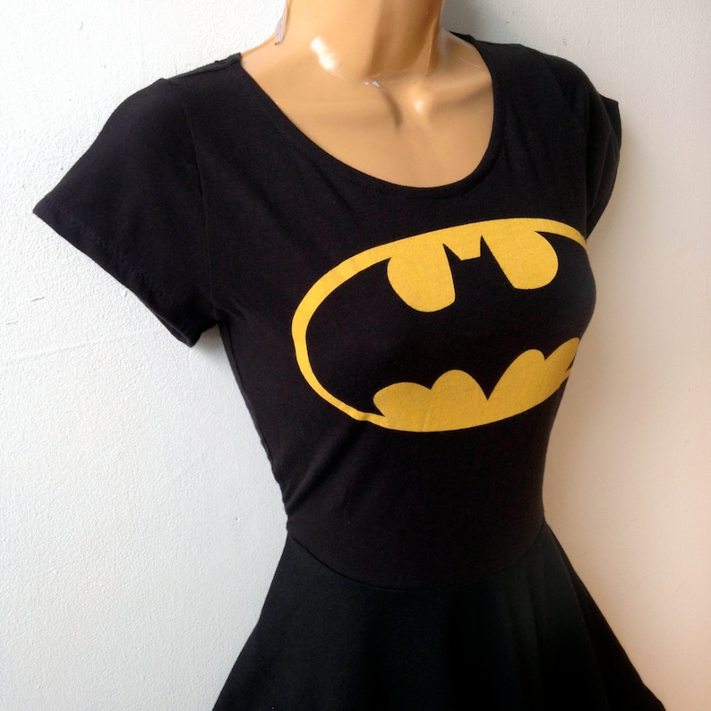 Batman Dress MADE TO ORDER // Batgirl Superhero Cosplay Dress Etsy
