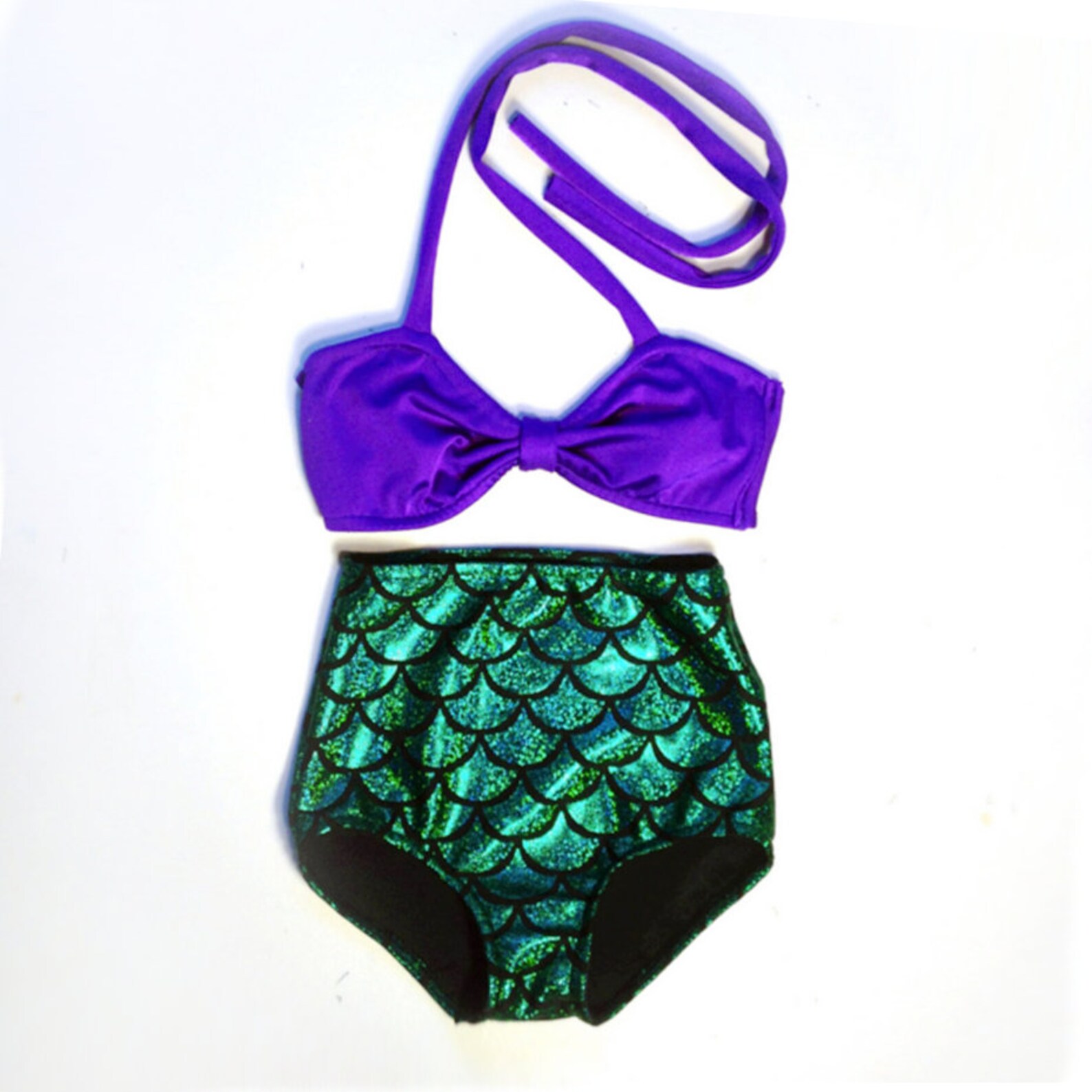 Girls Mermaid Swimsuit Kids Bathing Suit Ariel the Little Etsy