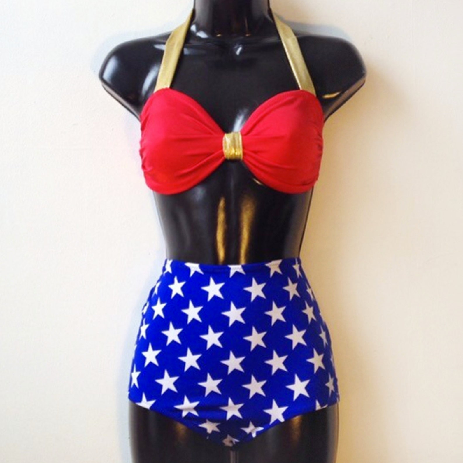 Wonder Woman Swimsuit Bikini // Wonder Woman Rave Costume Etsy