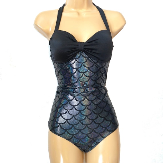 mermaid one piece bathing suit