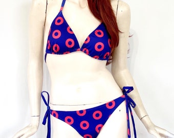 Phish Bikini Fishman Donut Swim Suit // Bathing Suit Swimwear Festival Fishman Donut Dress