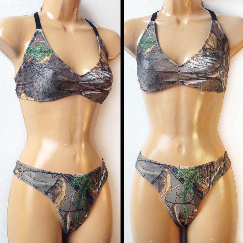 camo two piece swimsuit